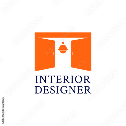 Interior furniture logo design concpt.