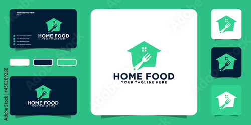 food house logo design inspiration and business card inspiration