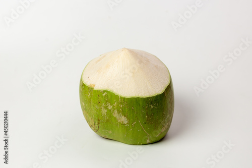 fresh coconut on a white background