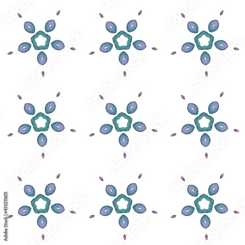 minimalistic seamless watercolor pattern on a white background