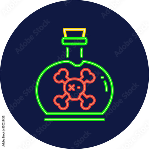poison neon icon