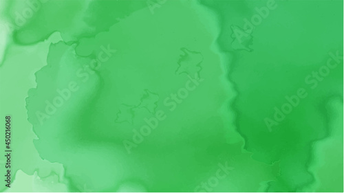 Green watercolor background for your design  watercolor background concept  vector.