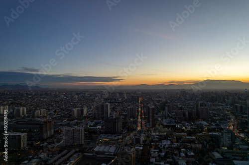 sunset over city © Rodrigo
