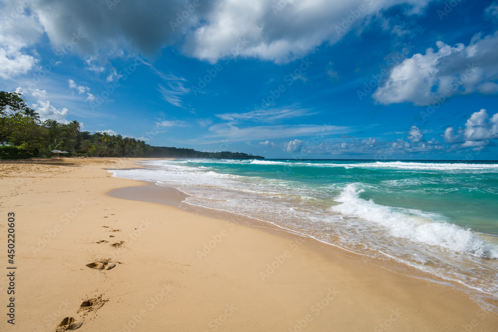 Playa Grande beach on a sunny day in the northern part of the Dominican Republic Playa Grande beach on a sunny day in the northern part of the Dominican Republic