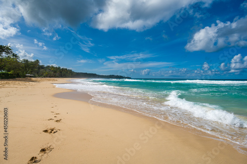 Playa Grande beach on a sunny day in the northern part of the Dominican Republic