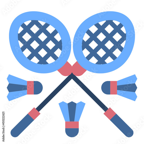 badminton flat icon