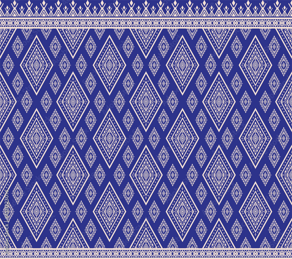 Ethnic fabric texture pattern Abstract Geometric Vector oriental illustration retro embroidery repeating Ethnic fabric texture pattern Abstract Geometric Vector oriental illustration retro embroidery repeating