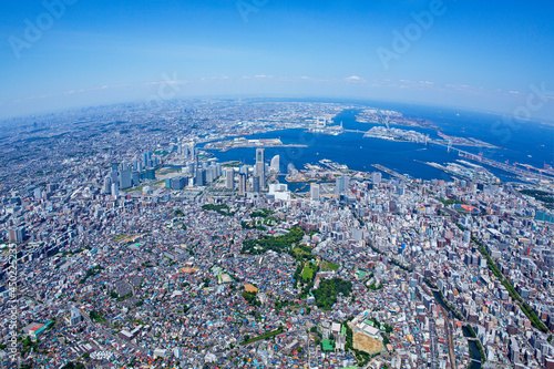 Foto 横浜全景・横浜港・空撮