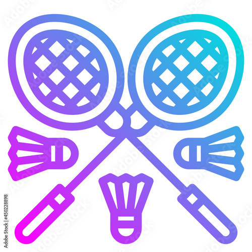 badminton gradient icon