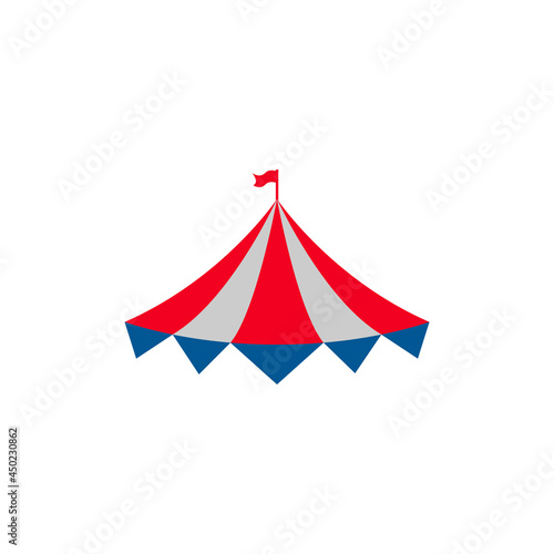Circus tent icon design illustration template