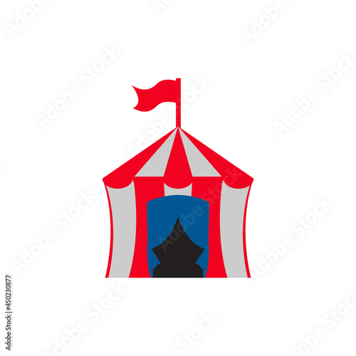 Circus tent icon design illustration template