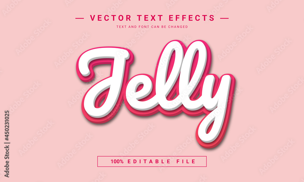Jelly 3d editable text style effect Jelly 3d editable text style effect