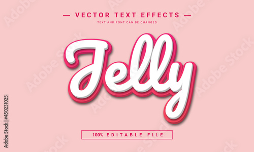 Jelly 3d editable text style effect