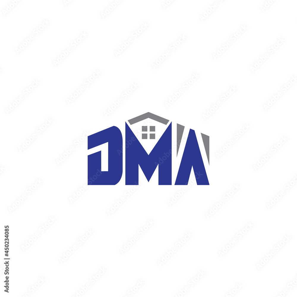 Fototapeta premium Alphabet letters Initials Monogram logo DMA