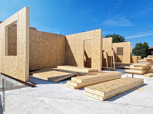 Construction of new and modern prefabricated modular house