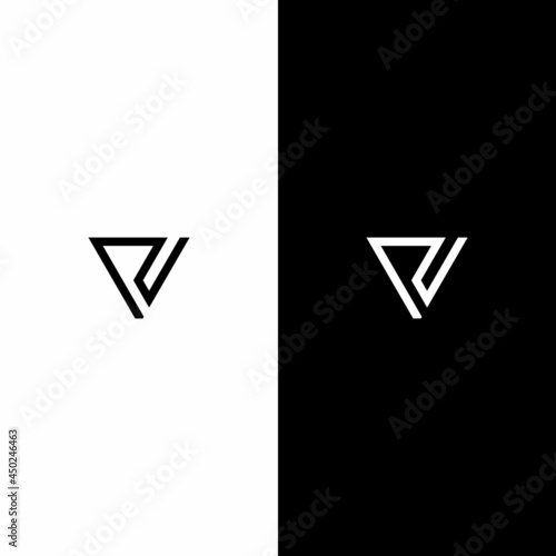 letter PV, VP logo