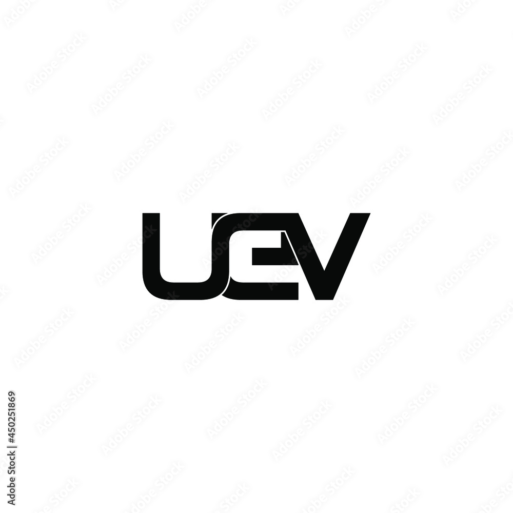 uev initial letter monogram logo design uev initial letter monogram logo design
