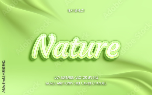 Nature text effect on silk fabric