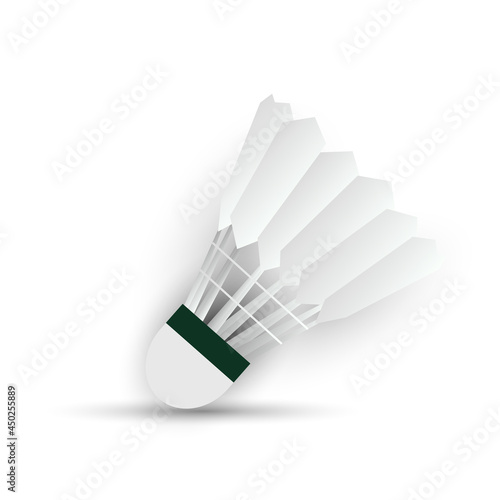 Shuttlecock symbol vector used for badminton competition isolated on white background , illustration Vector EPS 10