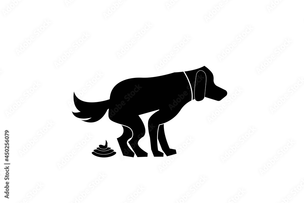 no dog pooping sign. Information sign for dog Stock Vector | Adobe Stock