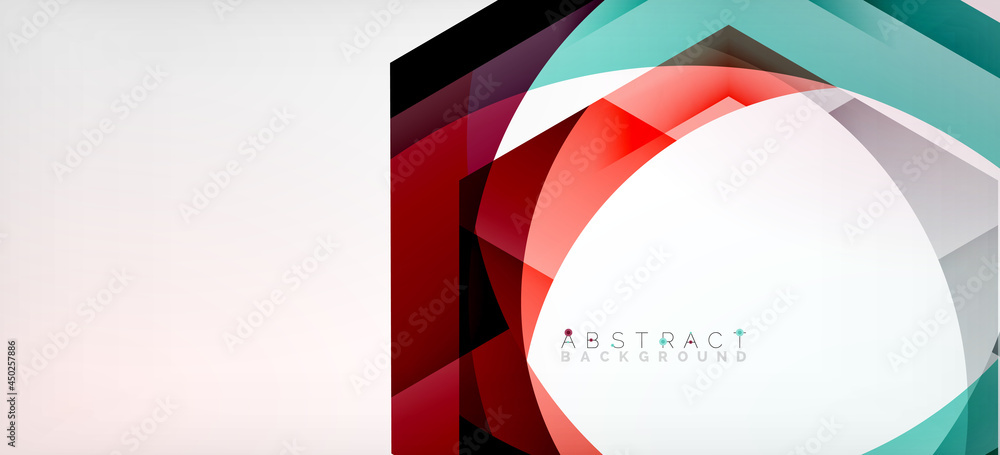 Transparent hexagons geometric shapes abstract background Transparent hexagons geometric shapes abstract background