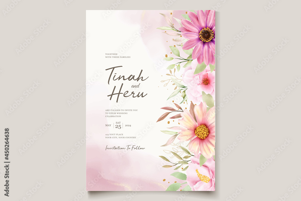 CHRYSANTHEMUM WEDDING invitation card set CHRYSANTHEMUM WEDDING invitation card set