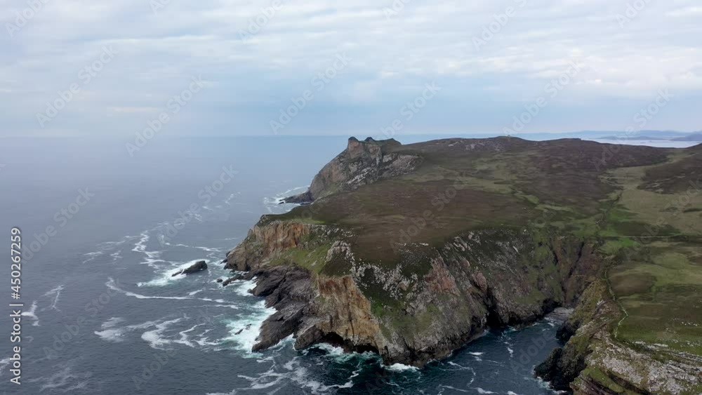 Aerial view of the Cliffs at Horn Head, Dunfanaghy - County Donegal, Ireland Aerial view of the Cliffs at Horn Head, Dunfanaghy - County Donegal, Ireland