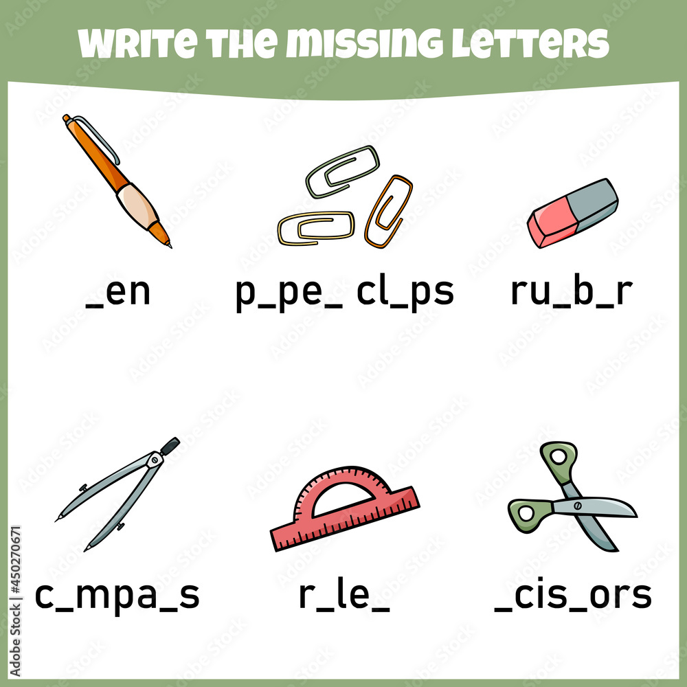 write-the-missing-letter-worksheet-for-education-fill-in-the-missing