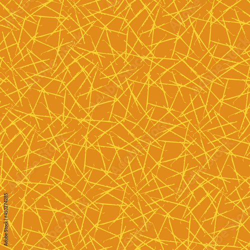 A yellow orange crackling seamless vector pattern