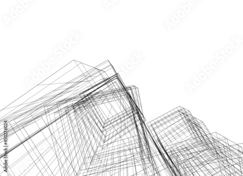 modern architecture 3d