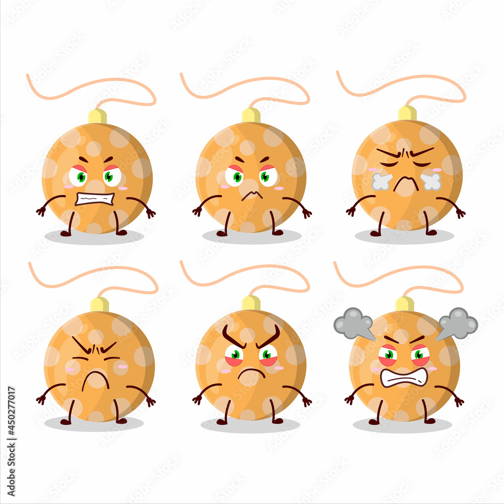 Christmas lights orange cartoon character with various angry expressions Christmas lights orange cartoon character with various angry expressions