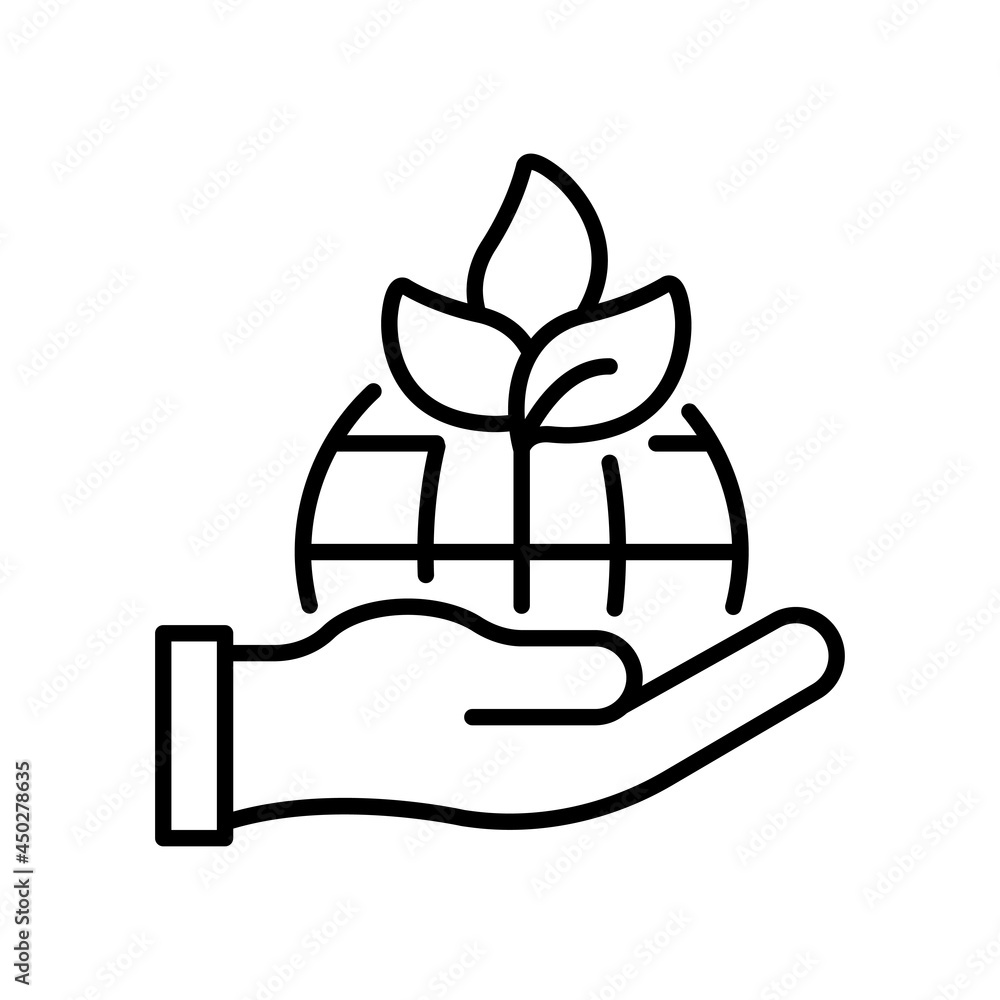 Nature vector outline icon style illustration. EPS 10 file Nature vector outline icon style illustration. EPS 10 file