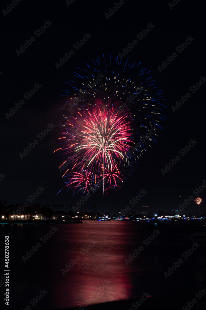 Fireworks Over the Beach