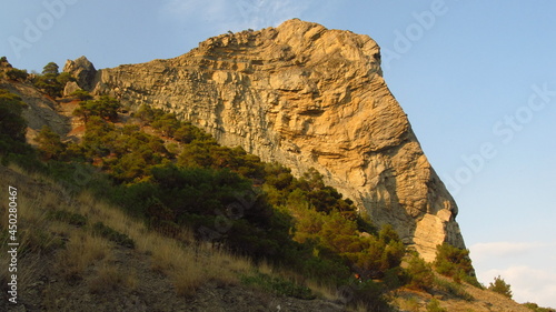 Piękne skały na wybrzeżu półwyspu Krym, Ukraina