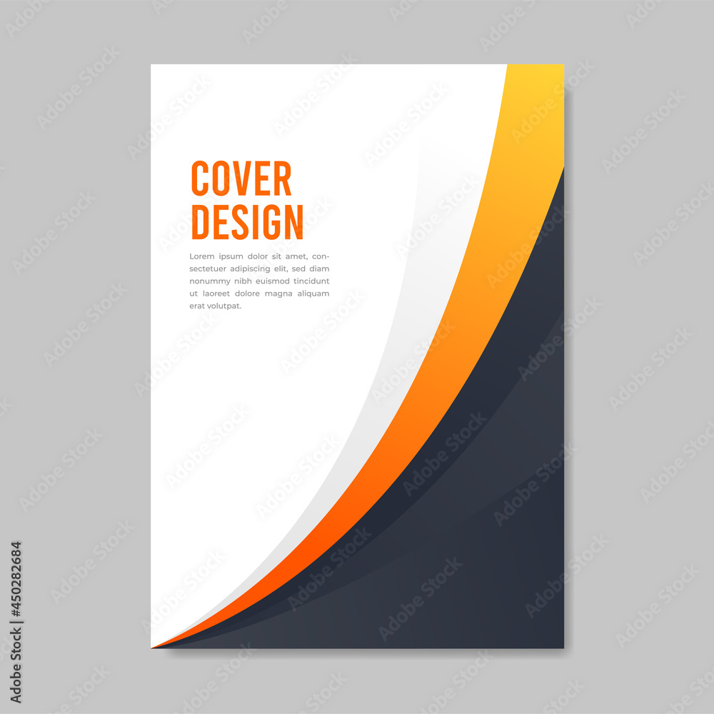 Fototapeta premium Book cover brochure modern style design. Vector illustration.