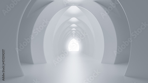 Abstract Futuristic empty floor and room Sci-Fi Corridor With light for showcase,room,interior,display products.Modern Future cement floor and wall background technology interior concept.3d render