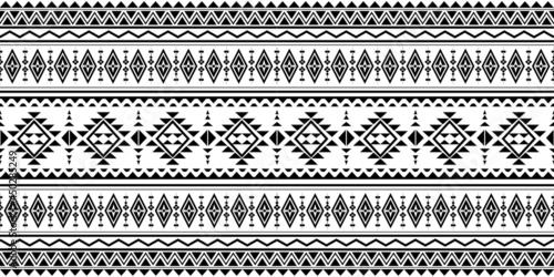 seamless ethnic pattern design.Geometric ethnic oriental ikat pattern traditional Design.Geometric ethnic oriental pattern traditional Design for background,carpet,clothing,wrapping,fabric,embroidery
