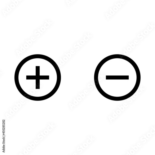 Plus and minus icon