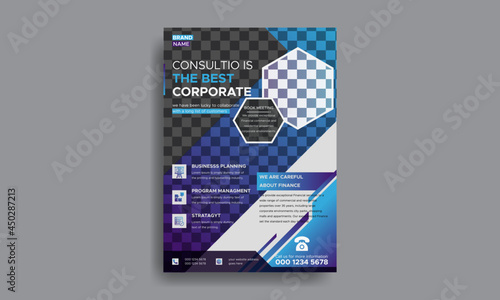 Modern Corporate flyer template design