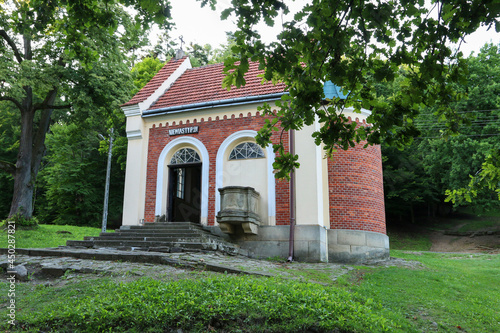 KALWARIA ZEBRZYDOWSKA  POLAND - AUGUST 09  2021  A chapel in Kalwaria Zebrzydowska  Poland.