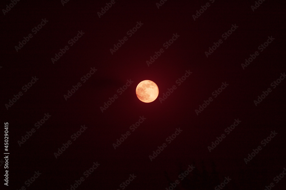 full moon on a dark background. craters full moon on a dark background. craters