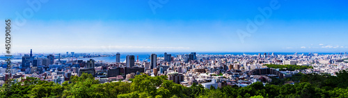 landscape of Kobe city panorama view