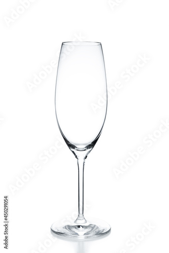 empty wine glass. A glass glass on a white background. Catalog.