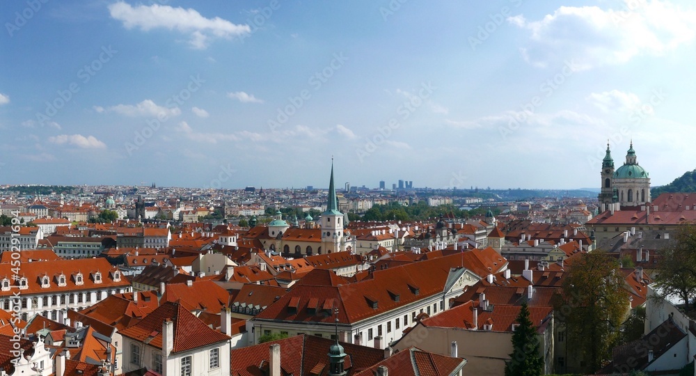 a beautiful cityscape of Prague. Czech Republic