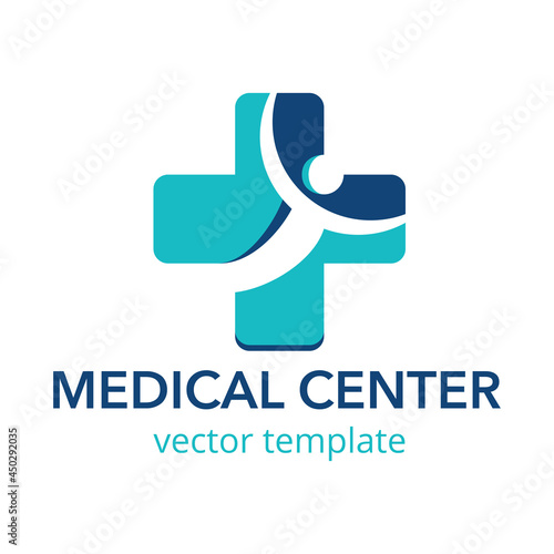 Medical center logo template