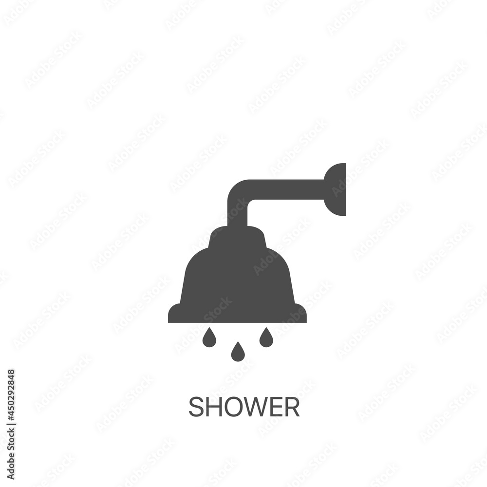Shower vector icon. Shower icon page symbol for your web site design Shower vector icon. Shower icon page symbol for your web site design