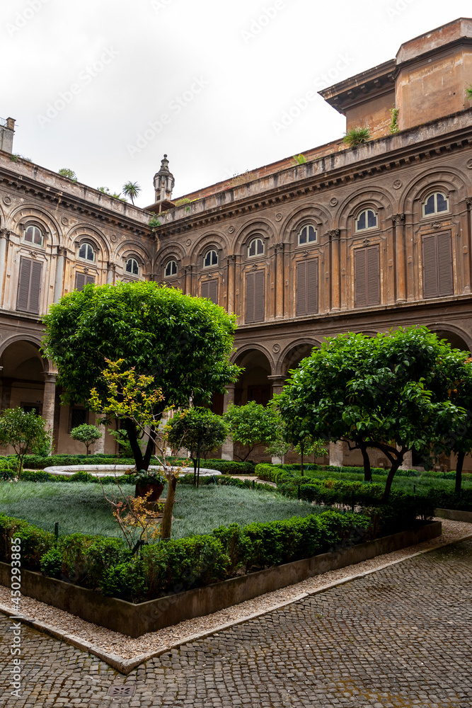 Courtyard of the Doria Pamphilj Gallery in Rome