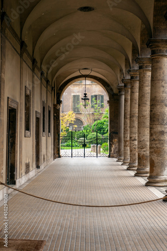 Courtyard of the Doria Pamphilj Gallery in Rome
