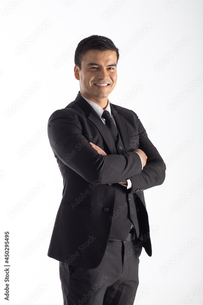Portrait confident happy smilling handsome business man in suit on white background. Caucasian people. Portrait confident happy smilling handsome business man in suit on white background. Caucasian people.