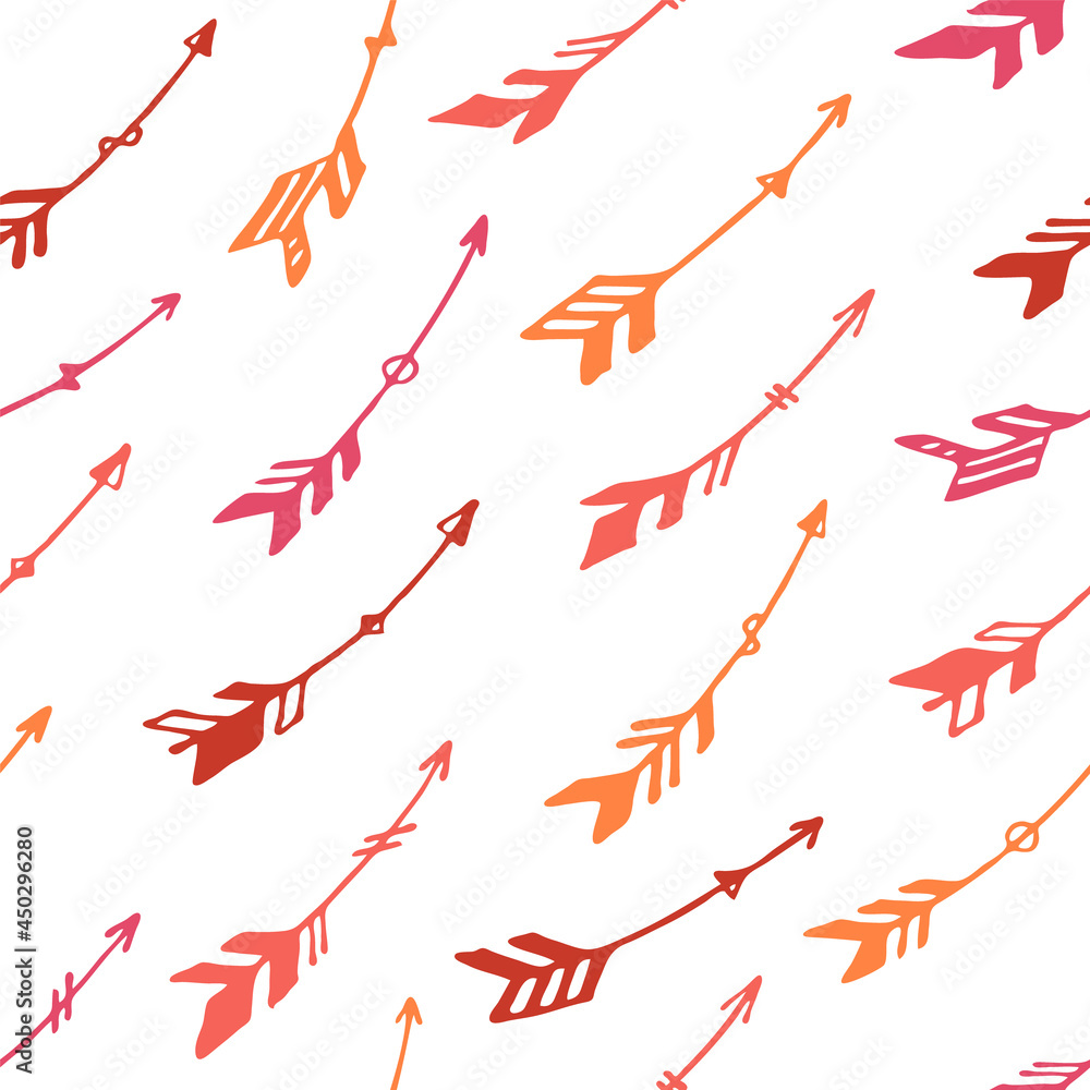 Cute boho arrows graphic seamless ornament. Ethnic rustic design. Native american motive. Cupid Cute boho arrows graphic seamless ornament. Ethnic rustic design. Native american motive. Cupid